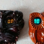 Часы электронные цифровые Сова и Мефистофель, Красноярск