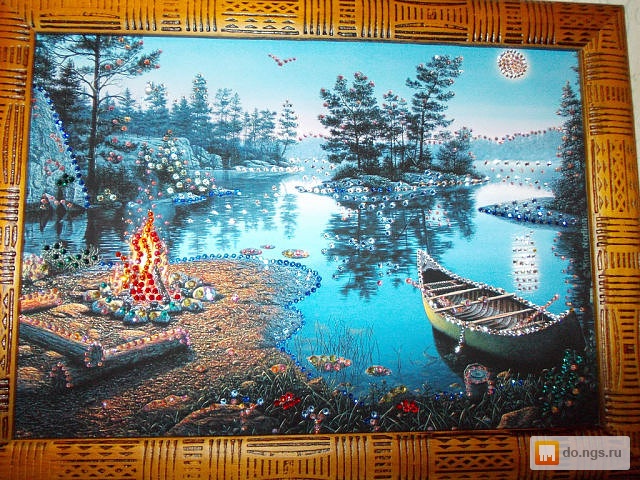 Картины из страз по фото на заказ красноярск